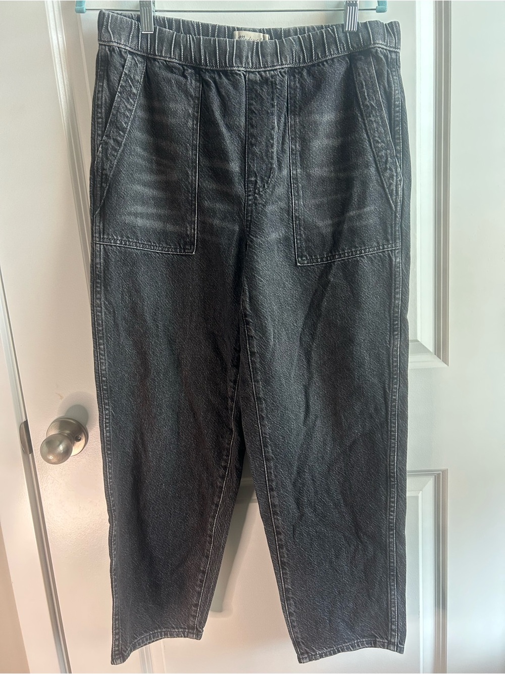 Madewell Women’s Washed Black Relaxed Denim